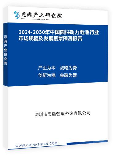 2024-2030年中國(guó)圓柱動(dòng)力電池行業(yè)市場(chǎng)規(guī)模及發(fā)展前景預(yù)測(cè)報(bào)告